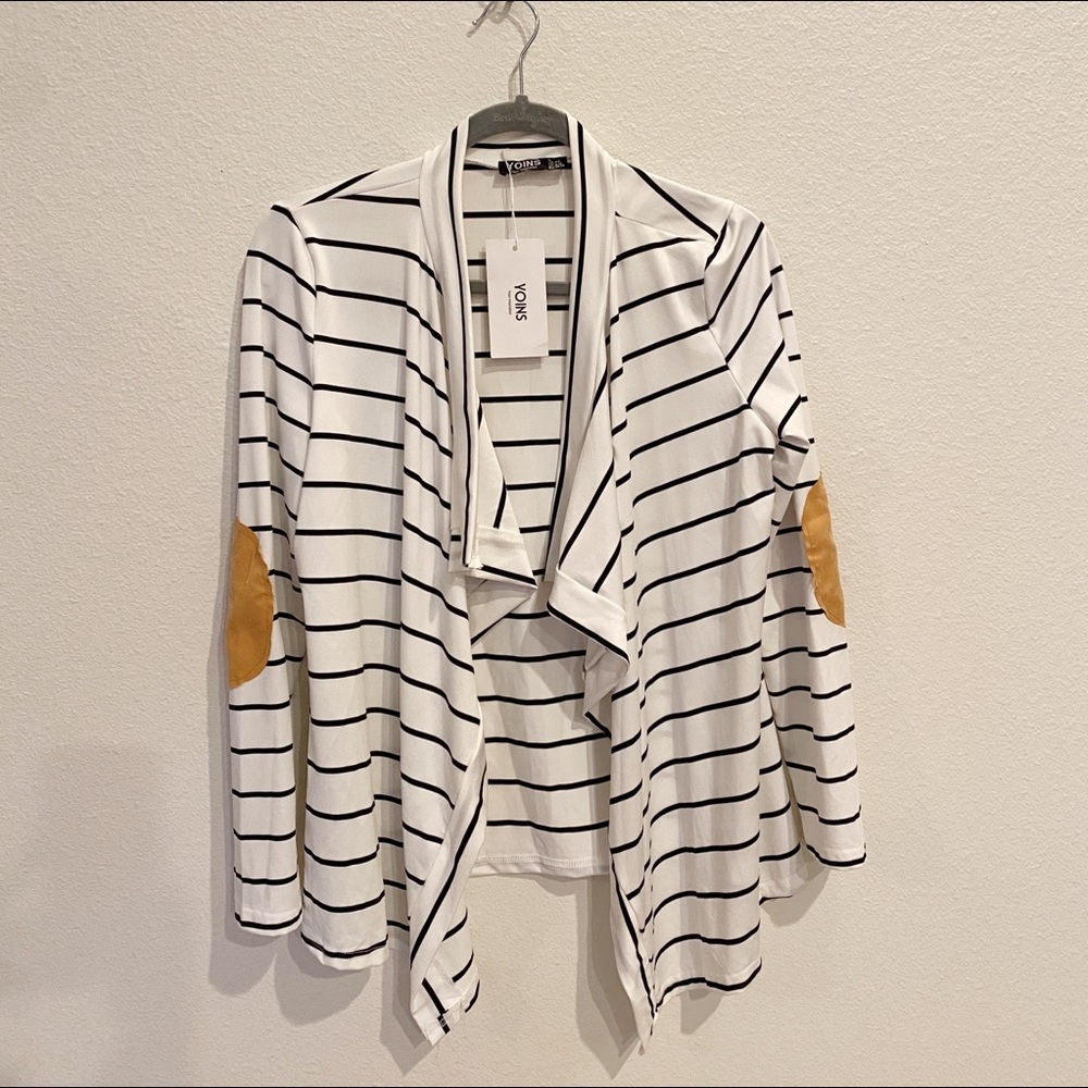 YOINS Black & White Cardigan
